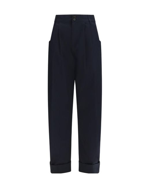 Jacob Cohen Blue Lindsay Barrel Wide-Leg Pants