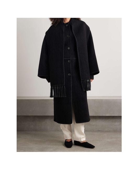 Totême Black Long Sleeve Coat