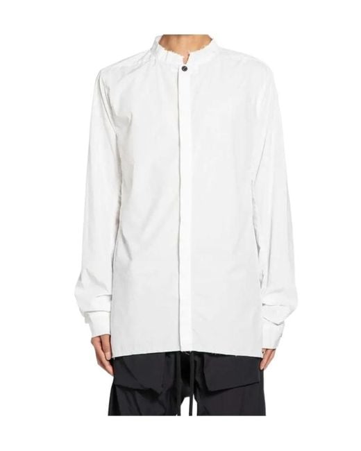 Thom Krom White Button-Up Shirt for men