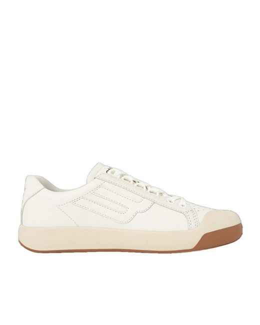 Bally White Round-Toe Sneakers for men