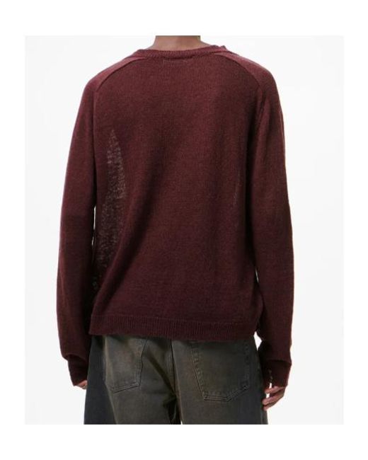 Our Legacy Brown Rue V-Neck Knitted Sweater for men