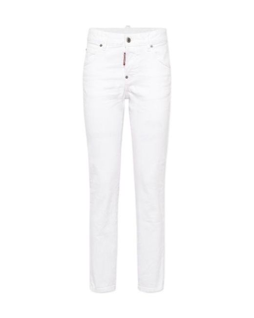 DSquared² White Dyed Cool Girl Jeans