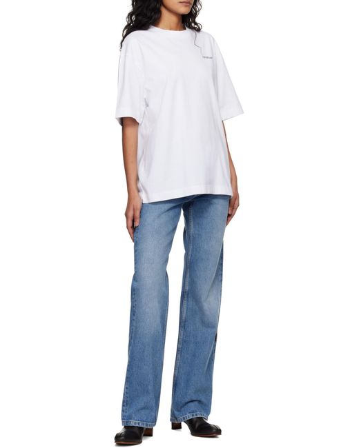 Off-White c/o Virgil Abloh Blue Straight-Leg Jeans