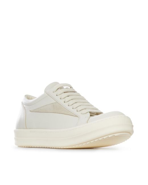 Rick Owens White Vintage Sneakers