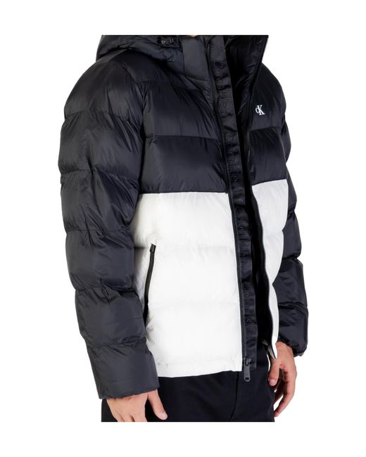 Calvin Klein Black Hooded Down Jacket for men