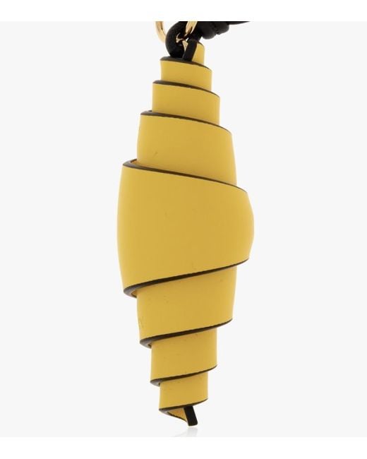 Givenchy Metallic Spiral Leather Keychain