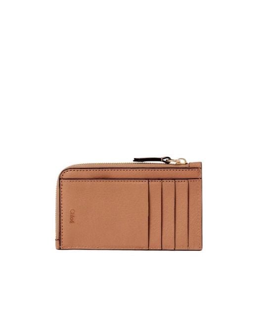 Chloé Brown Chloé Paddington Small Card Holder