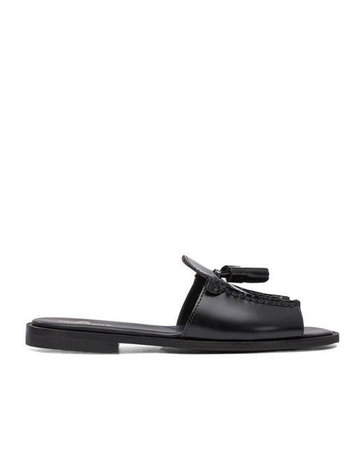 Sebago Black Will Open Toe Slides