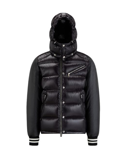 Moncler Black Vercors Logo Patch Short Down Jacket for men