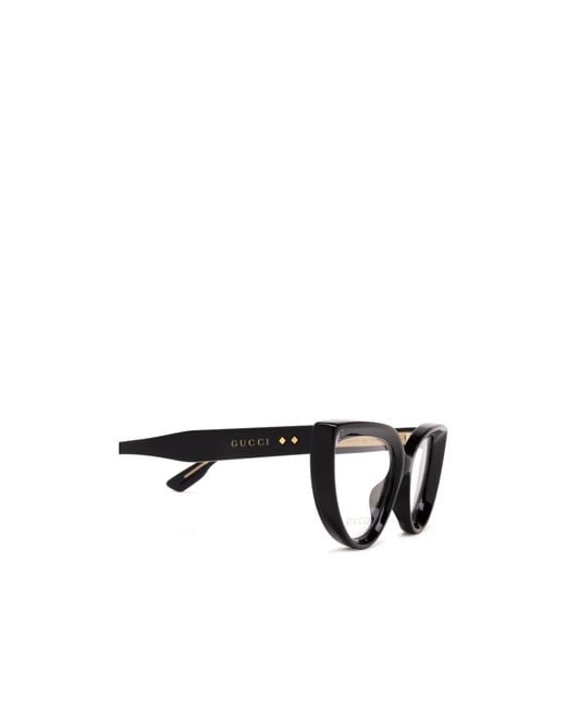 Gucci White Eyewear Cat-Eye Glasses And Frames