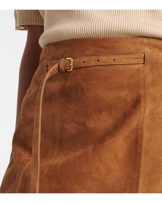 Vince Brown Slit Skirt