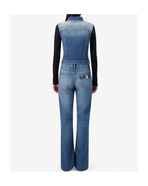 Coperni Blue Patchwork Denim Jacket