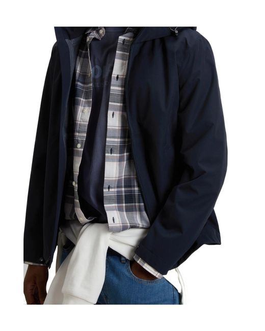 Woolrich Blue Two-Layered Pacific Jacket for men