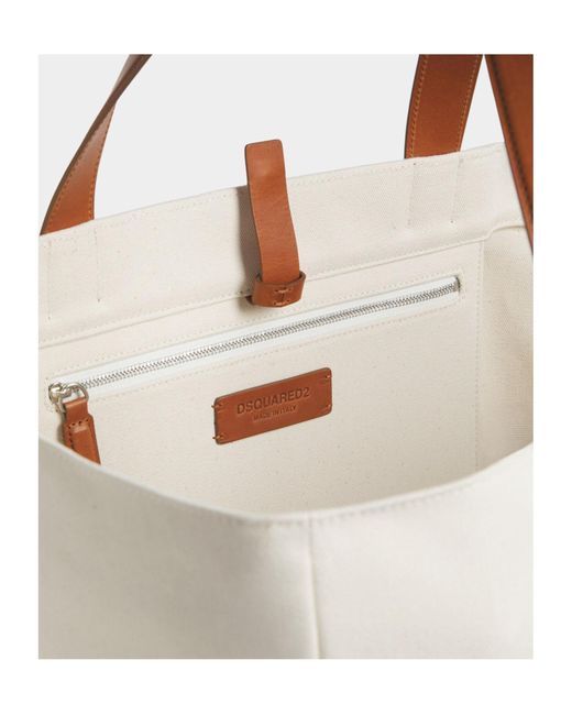 DSquared² Multicolor Logo-Print Tote Bag