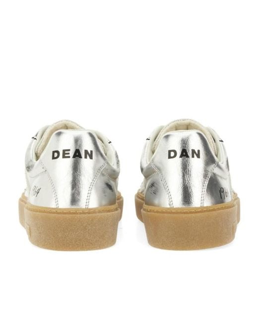 DSquared² White Round-Toe Lace-Up Sneakers for men