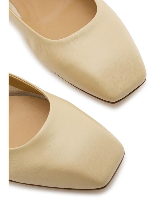 Aeyde Natural Uma Leather Ballet Flats