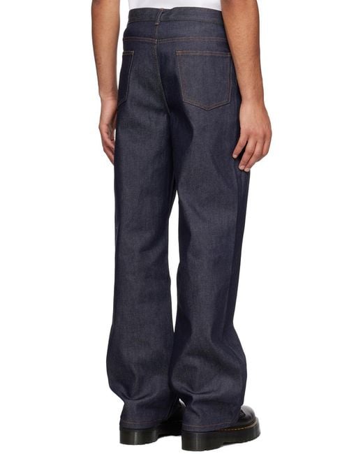 A.P.C. Blue Flared Jeans for men