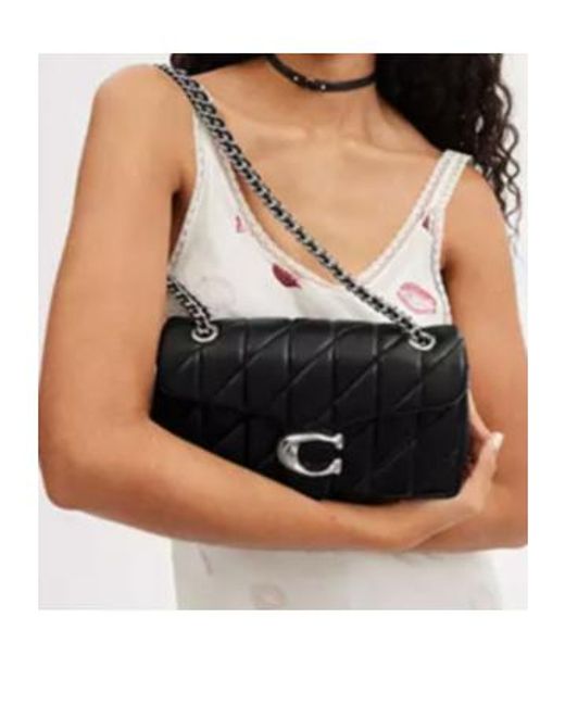 COACH Black Tabby Shoulder Backpack