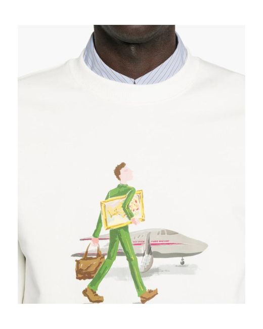 Drole de Monsieur White Drôle De Monsieur L'Homme Au Tableau Sweatshirt for men