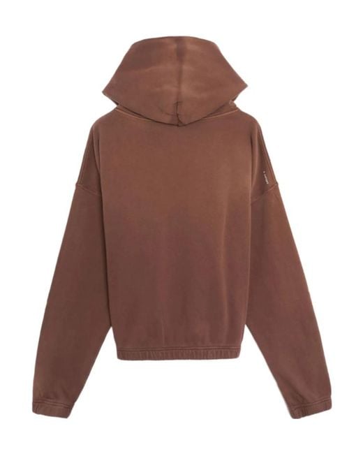 Satisfy Brown Softcell Logo Hoodie for men