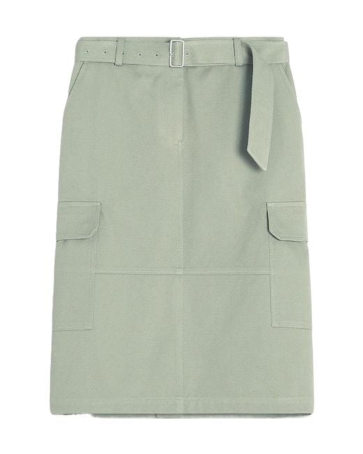 Maison Kitsuné Green Maison Kitsuné Belted Utility Skirt