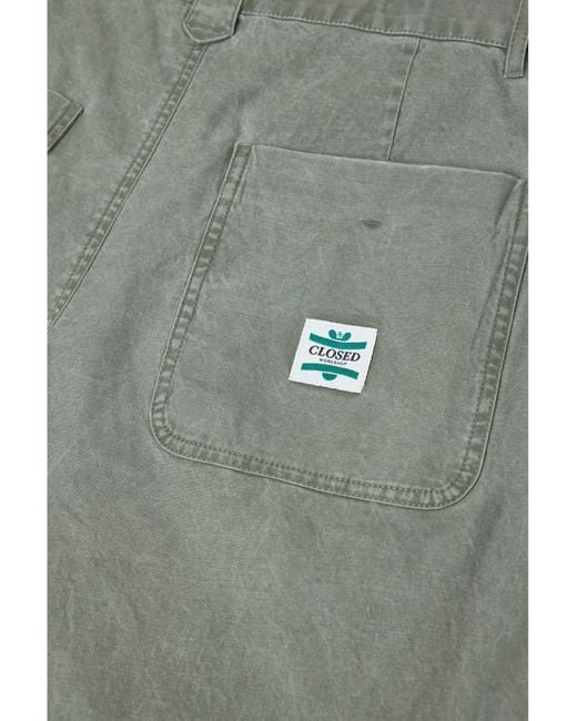 Closed Green Logo-Patch Chino Shorts for men