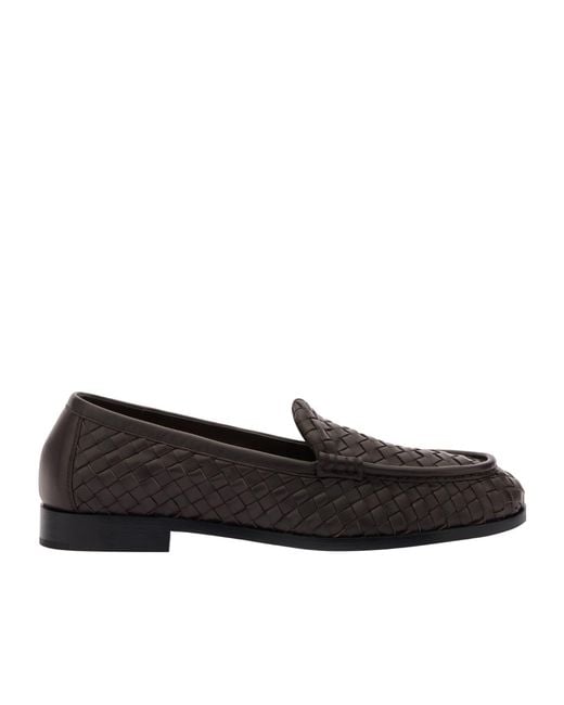 Bottega Veneta Black Solid Color Loafer