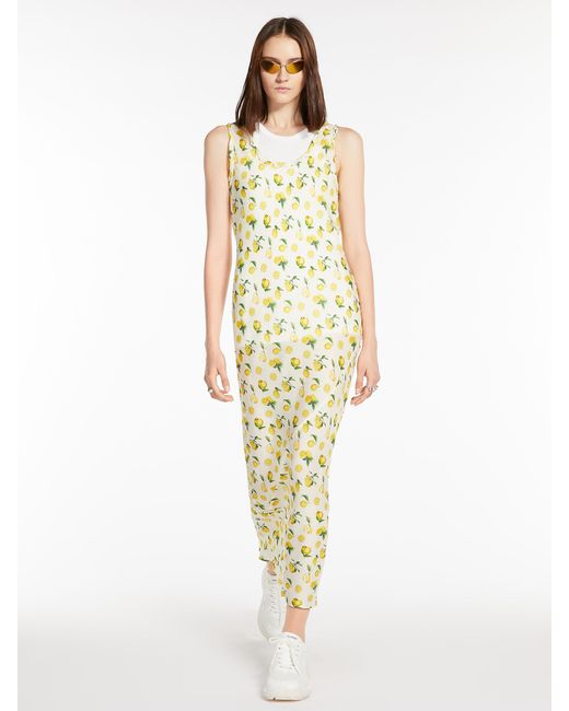 Sportmax Metallic All-Over Patterned Sleeveless Maxi Dress