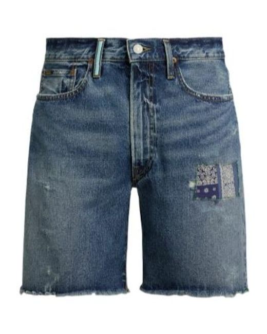 Polo Ralph Lauren Blue Patchwork Shorts for men
