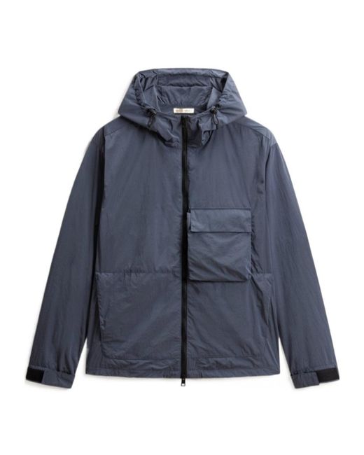 Woolrich Blue Olmetex Jacket for men