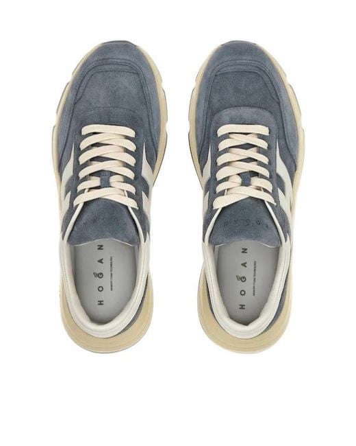 Hogan Blue Hyperlight Lace-Up Sneakers for men