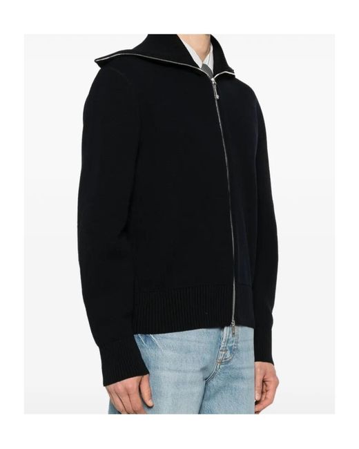 Bottega Veneta Black Long-Sleeved Cardigan for men
