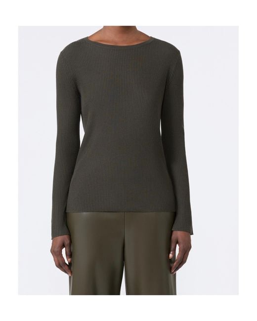 Max Mara Green Long-Sleeved Knitwear