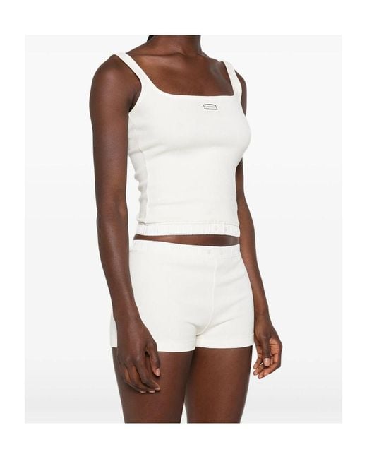 Entire studios White Logo-Patch Top
