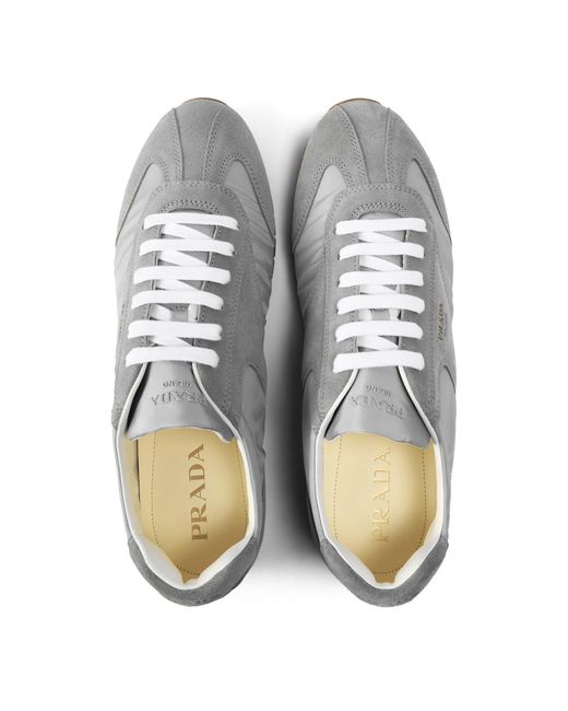 Prada White Versatile Sports Shoes for men