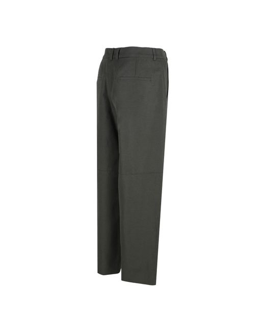 Max Mara Gray Belt Loops Slacks