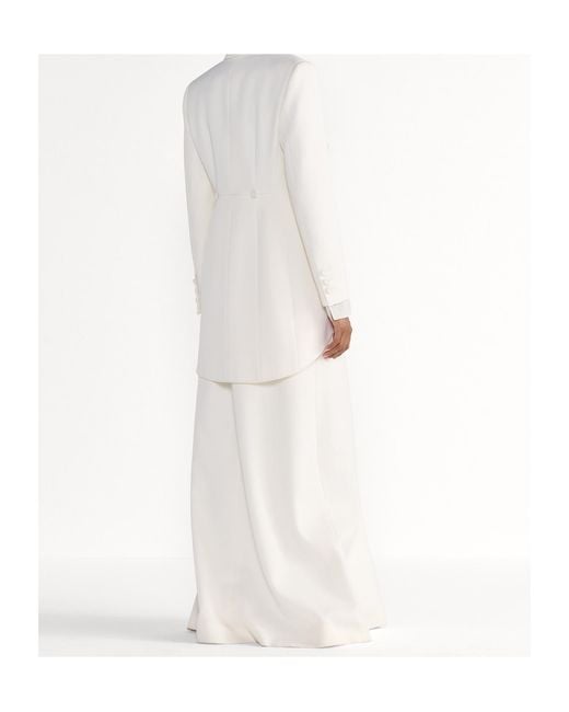 Dior White Long Flared Skirt