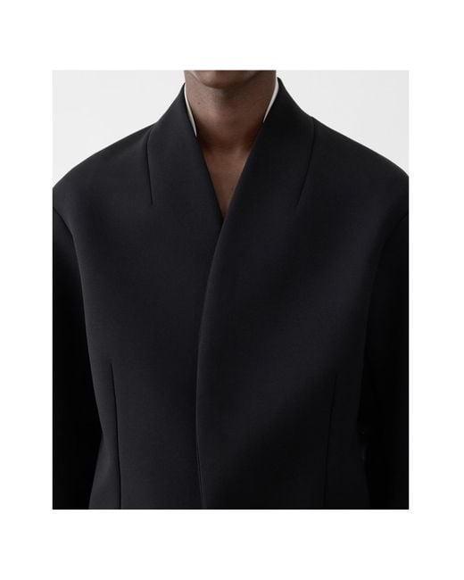 Jacquemus Blue Collarless Tailored Jacket for men