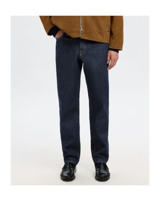 SELECTED Blue 190 Tapered Fit Jeans for men