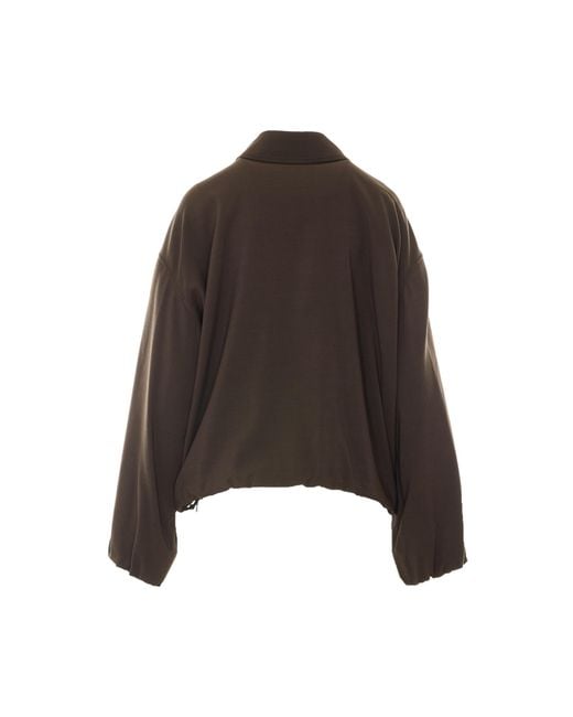Loewe Black Viscose And Wool Jacket