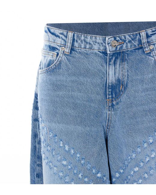 Liu Jo Blue Flare Embellished Jeans