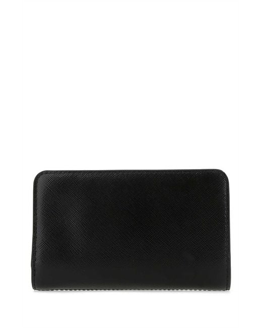 Marc Jacobs Black The Snapshot Dtm Compact Wallet