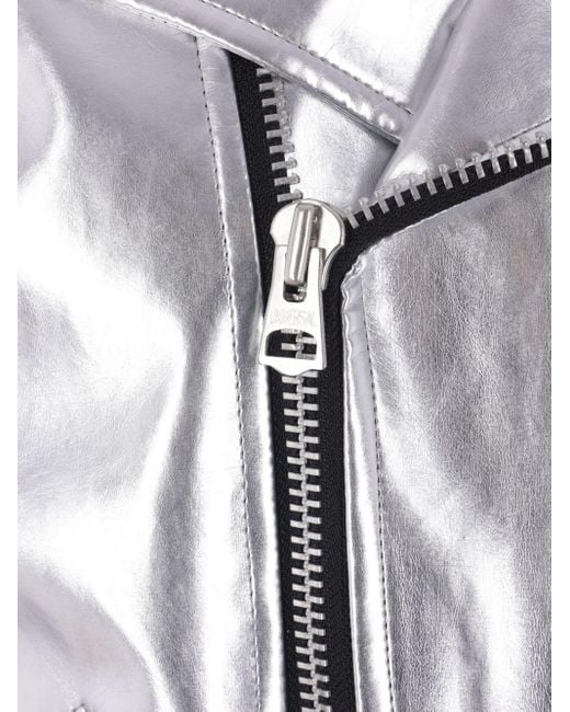 Junya Watanabe White Zipper Leather Jacket