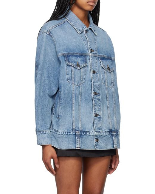 Khaite Blue Rizzo Buttoned Denim Jacket