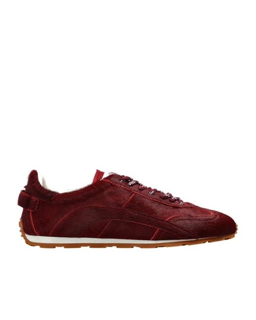 DSquared² Red Round-Toe Sneakers for men