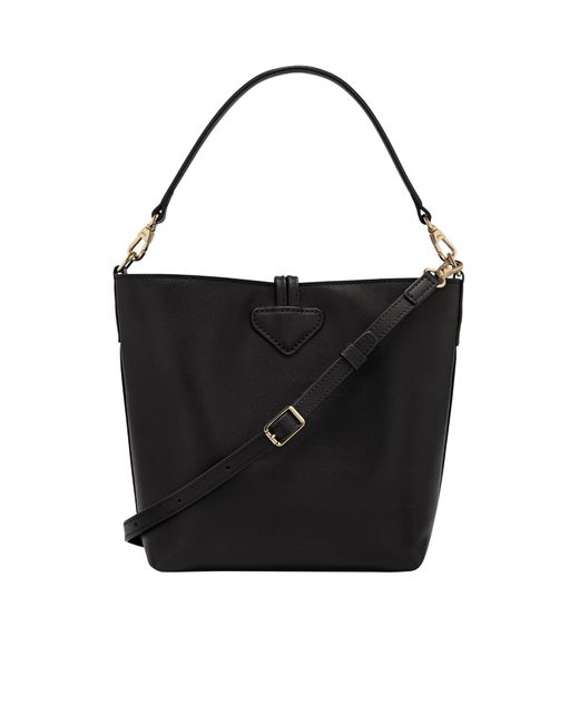 Longchamp Black Extra Small Le Roseau Bucket Bag
