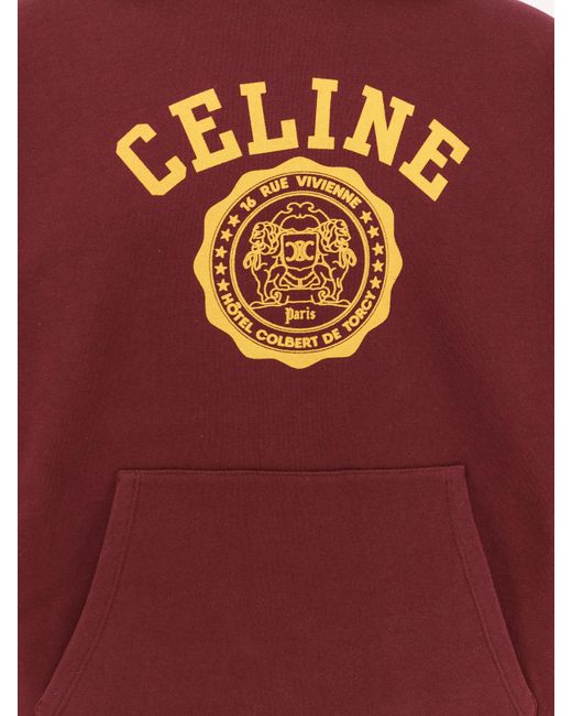 Céline Red Blason Hooodie for men