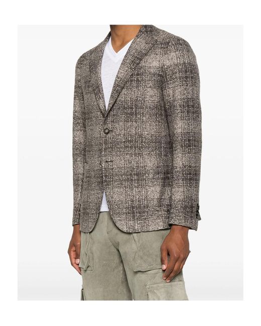 Tagliatore Gray Long Sleeve Blazer for men