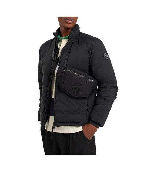 Canada Goose Black Logo-Appliquéd Nylon Belt Bag for men