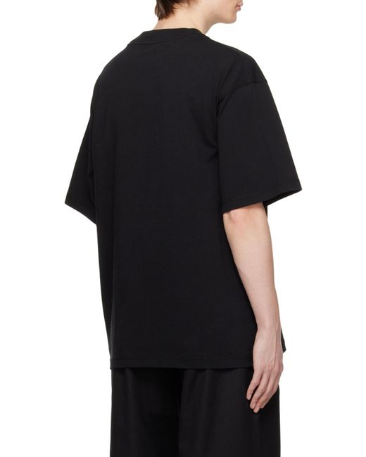 Eytys Black Logo-Emblem T-Shirt for men